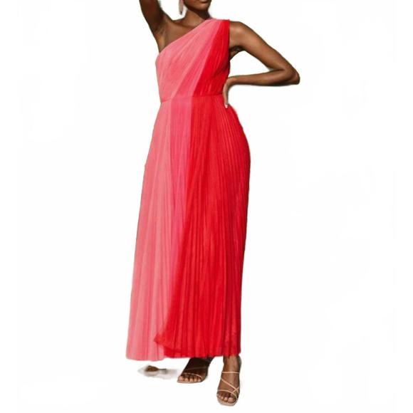 la plage maxi dress Ruffle Maxi Dress - Double Paisley White, Green and Capri Turquoise